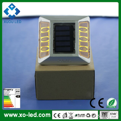 IP68 1.2V Aluminium 3 LED Solar Square Road Stud